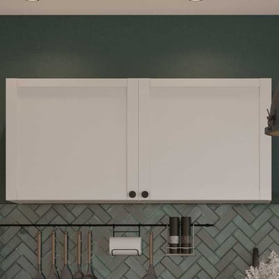 Bovenkast Cottage - 120x37x55cm - 2 deuren - wit