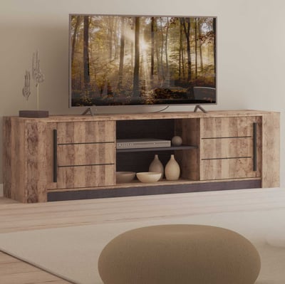 tv-meubel Monaco | 184,5 x 42,3 x 52,2 cm | Bruin