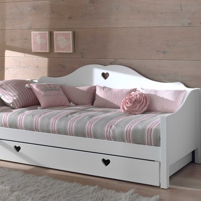 Bedbank Amori 90x200cm met bedlade 90 x 200 cm - wit Bedbank Amori 90x200cm met bedlade 90 x 200 cm - wit