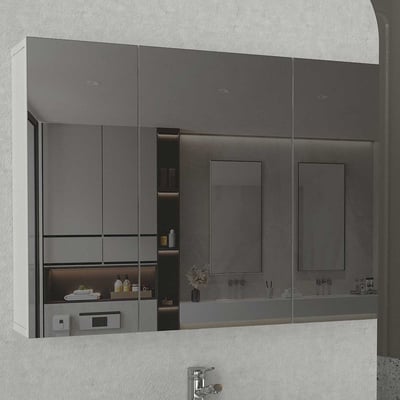 Spiegelkast Base - 70x17x65cm - met 3 deuren