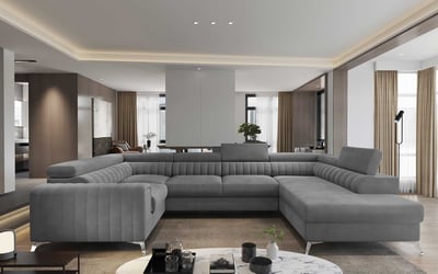 Hoekzetel Erwin | 347 x 202 x 92 cm | Grijs Hoekzetel Erwin | 347 x 202 x 92 cm | Grijs