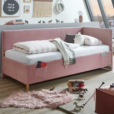 Kofferbed Cool | Met rugleuning | 120 x 200 cm | Roze design Kofferbed Cool | Met rugleuning | 120 x 200 cm | Roze design