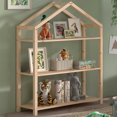 Boekenrek Dallas - 111x40x141cm - massief dennenhout 
