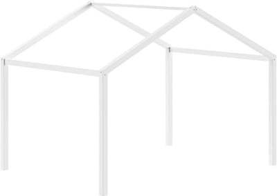 Dak voor vloerbed Dallas - 210x147x104cm - massief dennenhout - wit