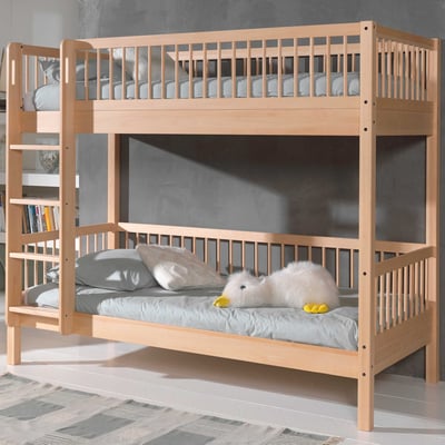 Stapelbed Forrest 90x200cm - massief beukenhout 