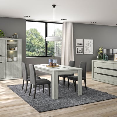 Uitschuifbare eettafel Lanthe - laguna eik