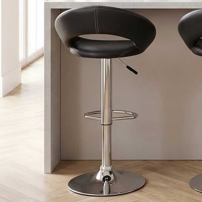 Set van 2 barstoelen Berga - zwart