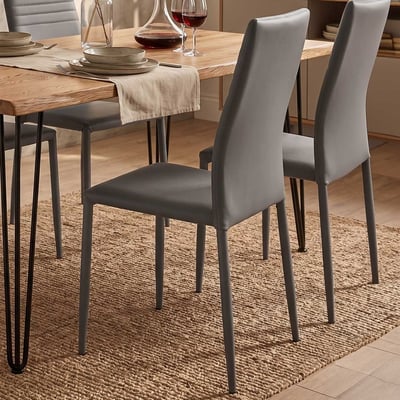 Set van 6 stoelen Broadway - grijs