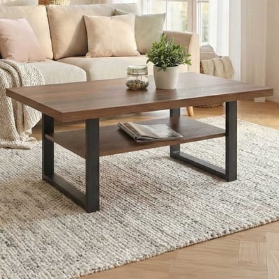 Salontafel Tonja 105x69 cm-Oldwood/zwart