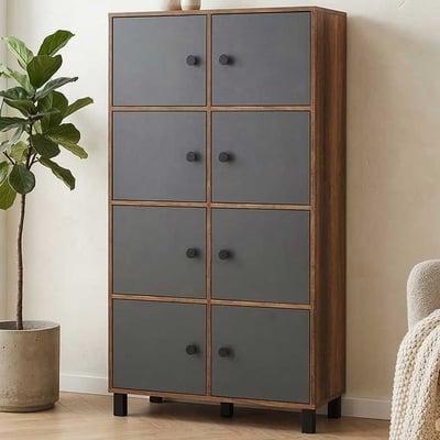 Locelso multifunctionele kast | 18 mm dik | Notelaar Antraciet