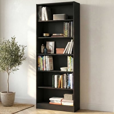 Boekenkast Hobby 198 cm-5 legplanken-zwart