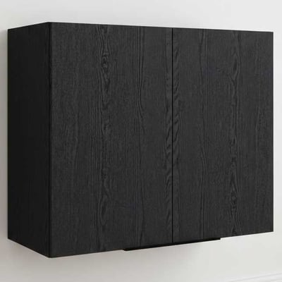 Keukenbovenkast Anna - 80x36x58cm - 2 deuren - zwart eikdecor