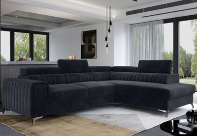 Hoekbank Laurentius - 278 x 205 cm - Antraciet