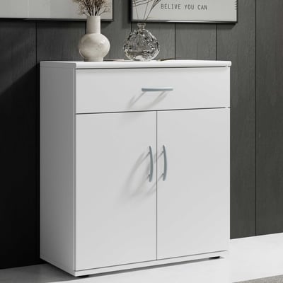 Commode Viviane 60cm met 2 deuren & 1 lade - wit