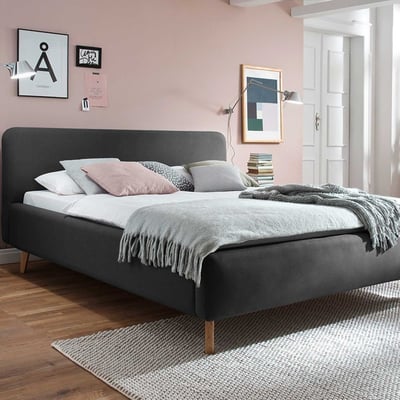 Gestoffeerd bed Tony 180x200 - antraciet Gestoffeerd bed Tony 180x200 - antraciet