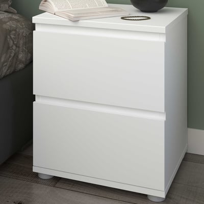 Nachtkastje Nux 2 laden - wit