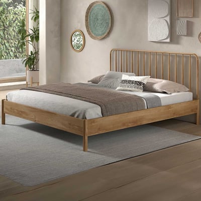 Tweepersoonsbed Olivia - 180x200cm - eikenhout