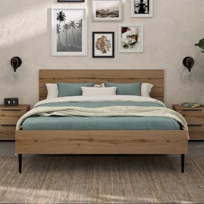 Tweepersoonsbed Lucian | 160 x 200 cm | Helvezia Oak-design