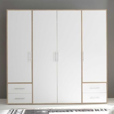 Kledingkast Valencia | 195 x 60 x 195 cm | Wit Kledingkast Valencia | 195 x 60 x 195 cm | Wit