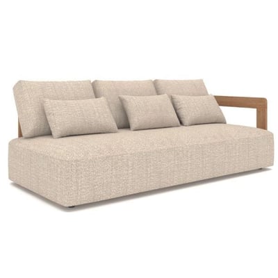 Driezitbank tuin Evanilson | 208 x 100 x 58 cm | Inclusief kussens | Armleuning links Driezitbank tuin Evanilson | 208 x 100 x 58 cm | Inclusief kussens | Armleuning links
