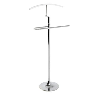 Staande kapstok | 47 x 23 x 109 cm | Zilver, wit