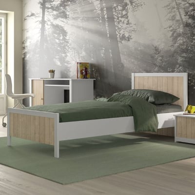 Tienerbed Zouma | 90 x 200 cm | Blonde Oak-design