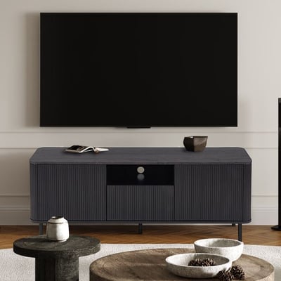 Lagos 140 cm TV Meubel - Donkerbruin MDF.