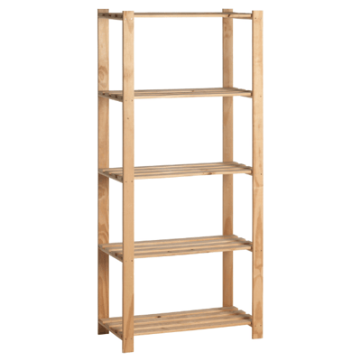 Houten opbergrek enkel