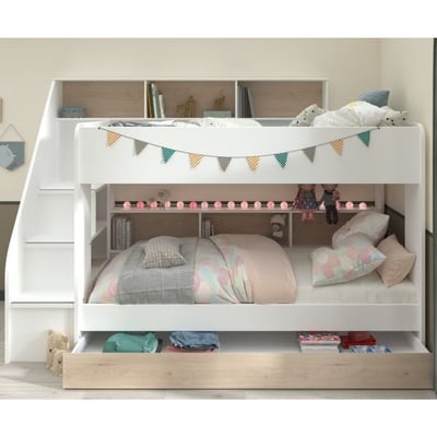 Kinderkamerset Lester | Stapelbed en bedladenset Kinderkamerset Lester | Stapelbed en bedladenset
