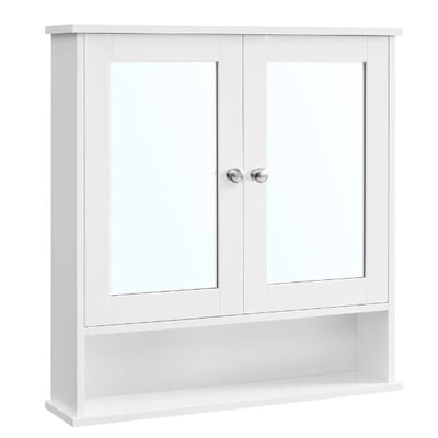 Spiegelkast Barkley | 56,5 x 13 x 58,5 cm | Wit Spiegelkast Barkley | 56,5 x 13 x 58,5 cm | Wit