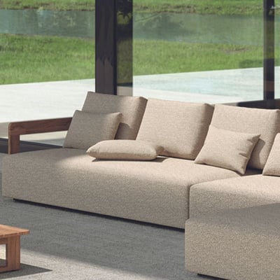 Driezitbank tuin Evanilson | 208 x 100 x 58 cm | Inclusief kussens | Armleuning links Driezitbank tuin Evanilson | 208 x 100 x 58 cm | Inclusief kussens | Armleuning links