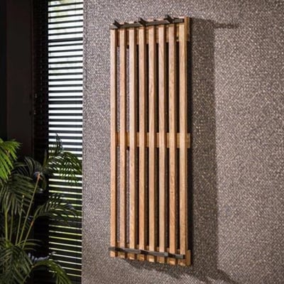Wandpaneel met 6 haken Martino | 38 x 10 x 100 cm | Massief mangohout Wandpaneel met 6 haken Martino | 38 x 10 x 100 cm | Massief mangohout