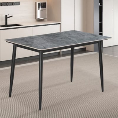 Eettafel Kenzo | 120 x 70 x 75 cm | Grijs/Steen Eettafel Kenzo | 120 x 70 x 75 cm | Grijs/Steen