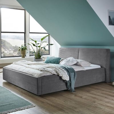 Tweepersoonsbed Mitoma | 160 x 200 cm | Grijskleurig design Tweepersoonsbed Mitoma | 160 x 200 cm | Grijskleurig design