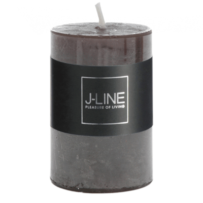 Cilinderkaars bruin/zwart s18u