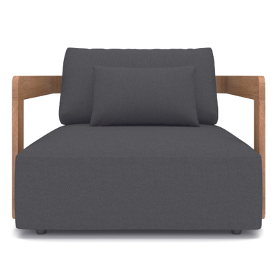 Fauteuil voor buiten Raphael agora - teakhout/zwart Fauteuil voor buiten Raphael agora - teakhout/zwart
