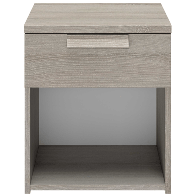 Nachtkastje Cody 1 lade - lichtgrijze eik