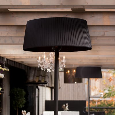 Terrasverwarmer Alix 74cm staand - zwart
