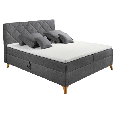 Boxspring Redford 160x200cm met opbergruimte - antraciet Boxspring Redford 160x200cm met opbergruimte - antraciet