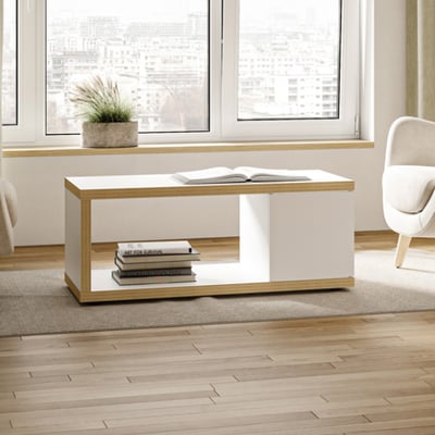 Salontafel Bérinne-wit/multiplex Salontafel Bérinne-wit/multiplex