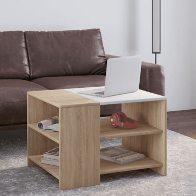 Salontafel Milana 70x50 cm-Sonoma eik/wit Salontafel Milana 70x50 cm-Sonoma eik/wit