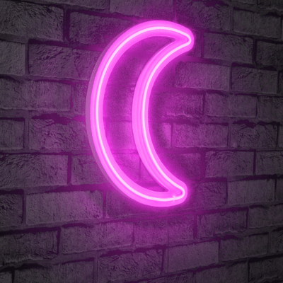 Neonverlichting halve maan - Wallity reeks - Roze Neonverlichting halve maan - Wallity reeks - Roze