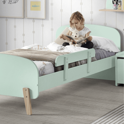 Kiddy bed 90x200 met bedhekje - mintgroen Kiddy bed 90x200 met bedhekje - mintgroen
