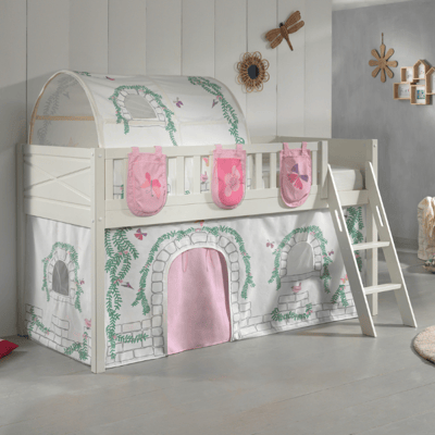 Halfhoogslaper Scottie 90x200 cm Birdy 3-wit