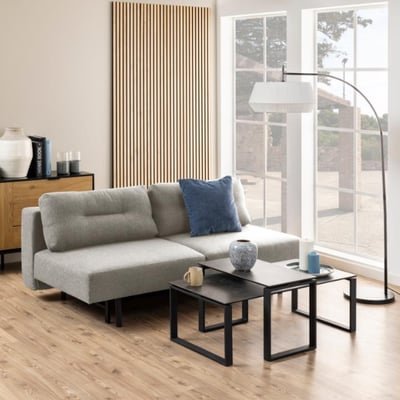 Malling Slaapbank, Lichtgrijs Spirit Stof, 200x105 cm Malling Slaapbank, Lichtgrijs Spirit Stof, 200x105 cm
