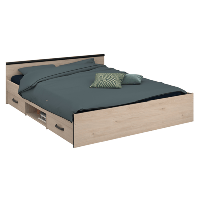 Bed Alma 160x200cm met twee lades - Eikdecor Bed Alma 160x200cm met twee lades - Eikdecor