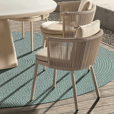 Tuinstoel Mendoza | 59 x 55 x 72 cm | Rope Beige-design