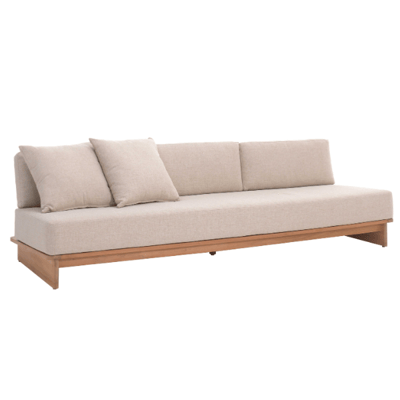 Driezitbank tuin Djerba | 270 x 95 x 70 cm | Beige