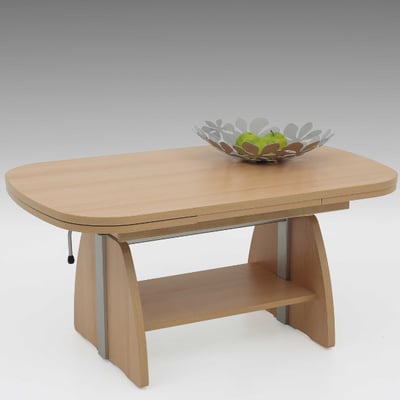Salontafel Vienna 108/157x67x52/71 cm-beuk Salontafel Vienna 108/157x67x52/71 cm-beuk