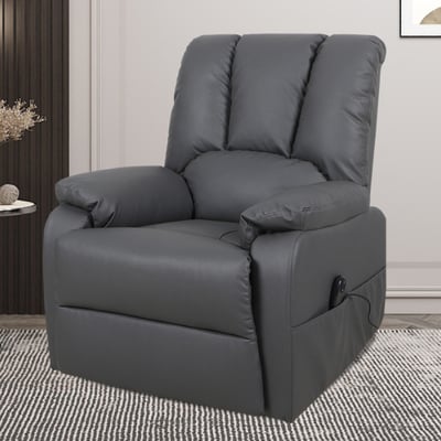 Relaxfauteuil Osaka met opstahulp | elektrisch verstelbaar | donkergrijs Relaxfauteuil Osaka met opstahulp | elektrisch verstelbaar | donkergrijs